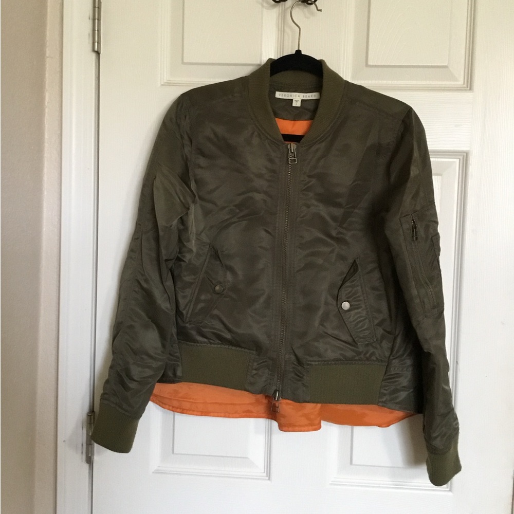Veronica Beard Hampton Flight Bomber Jacket Size 4